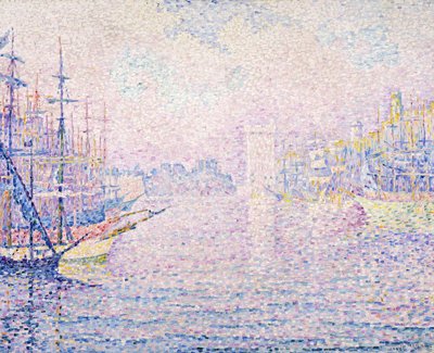 Marseille-i kikötő, Reggeli köd, 1906 alkotó: Paul Signac