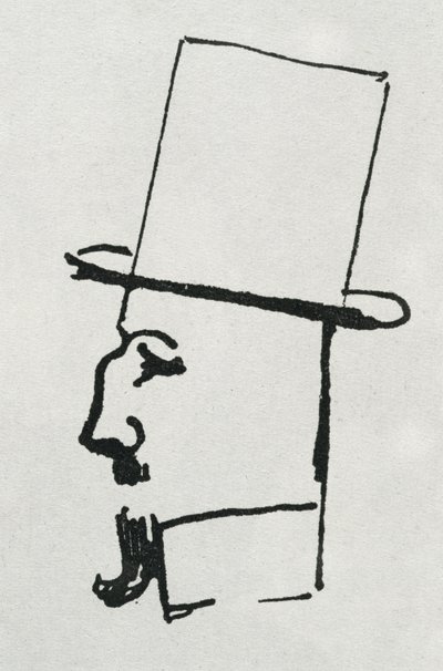Félix Fénéon portréja (tinta papíron) alkotó: Paul Signac