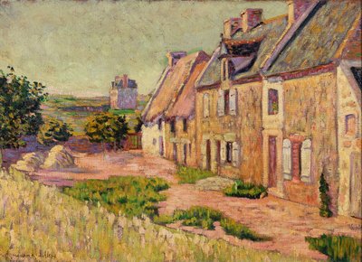 Saint-Briac, udvar Hue városában, 1885 alkotó: Paul Signac