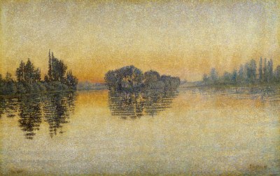 Sunset, Herblay alkotó: Paul Signac