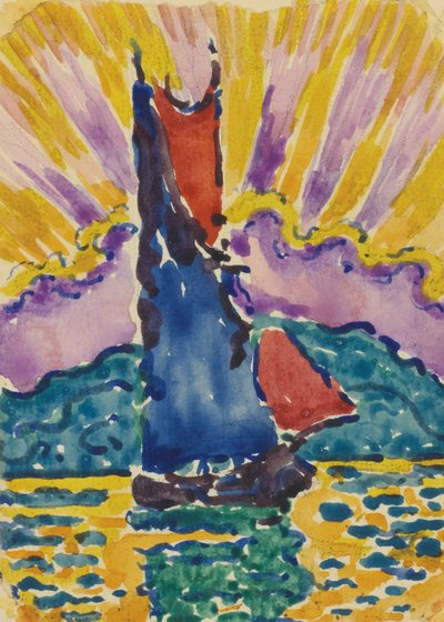 Naplemente LÉventail, c. 1905 alkotó: Paul Signac