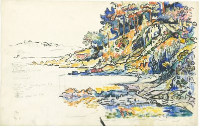 A Calanque Saint-Tropez-ban alkotó: Paul Signac