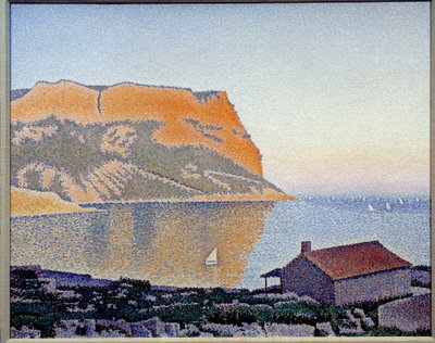 Kilátás a feketeribizli-öbölre, Cap Canaille Paul Signac festménye (1863-1935) 1889 Magángyűjtemény - Kilátás a Cassis-öbölre, Cap Canaille. Paul Signac festménye (1863-1935) alkotó: Paul Signac