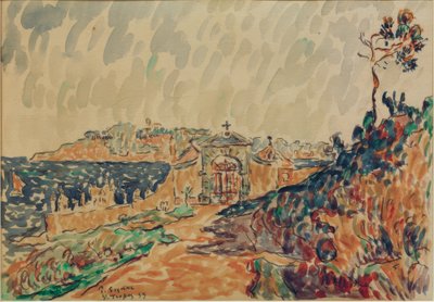 Kilátás a Saint-Tropez-öbölre alkotó: Paul Signac