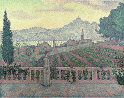 Nő a teraszon, 1898 alkotó: Paul Signac