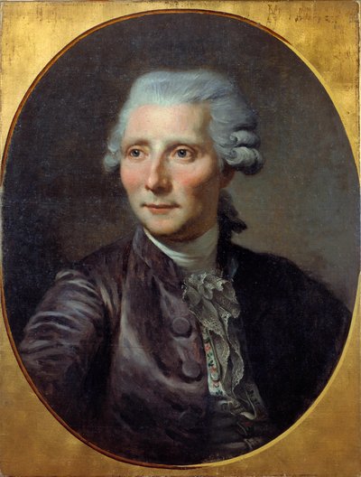 Férfiportré (korábban Pierre Augustin Caron de Beaumarchais-szal (1732-1799) azonosították) Paul Constant Soyer (1823-1903) festménye (Jean Baptiste Greuze festményéről), olaj, vászon alkotó: Paul Soyer