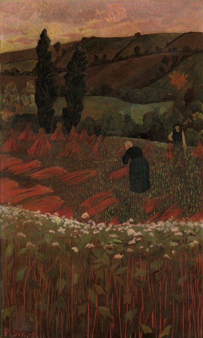 A hajdina betakarítása, 1899. alkotó: Paul Sérusier