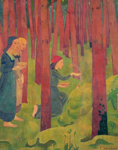 A varázslat, avagy a szent erdő, 1891 alkotó: Paul Sérusier