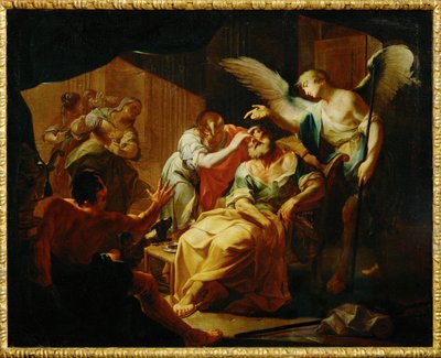 Az öreg Tóbit meggyógyult alkotó: Paul Troger