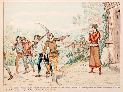 Illusztráció Theodore Cahu "" Jeanne d