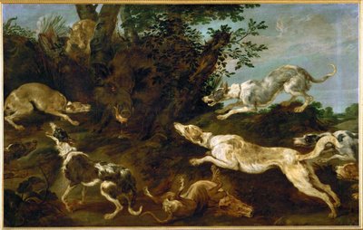 Vadkanvadászat alkotó: Paul de Vos