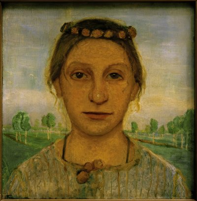 Herma nővér portréja alkotó: Paula Modersohn Becker