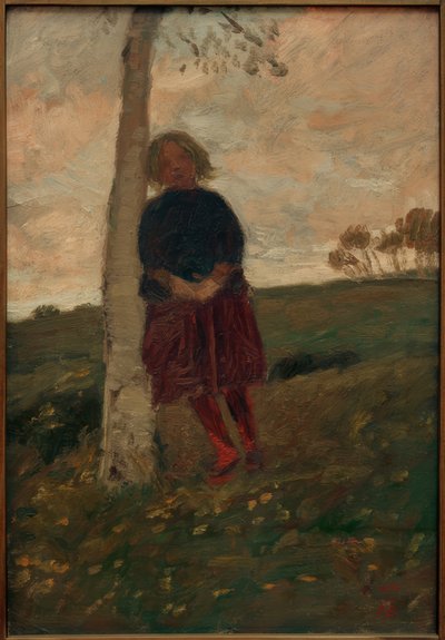 Lány nyírfatörzsön (és: lány a fán) alkotó: Paula Modersohn Becker