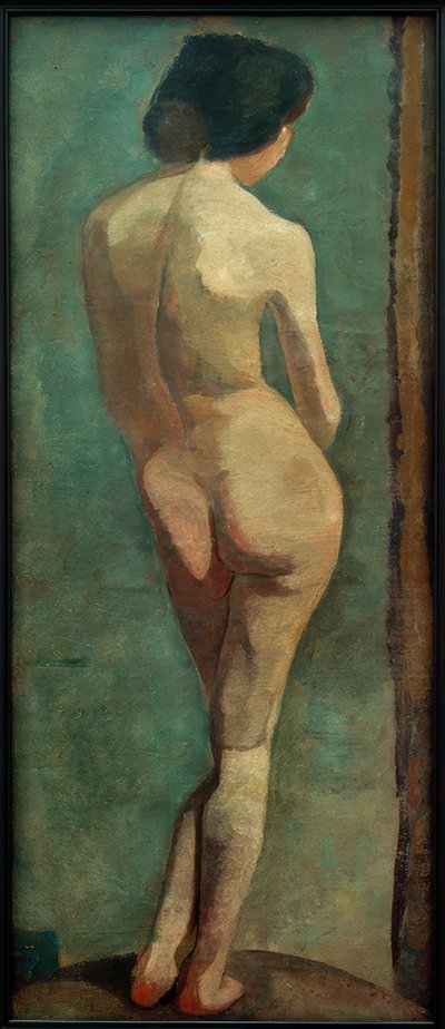 Álló női akt hátulról alkotó: Paula Modersohn Becker