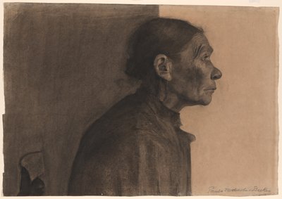 Nő profilban, jobbra fordult alkotó: Paula Modersohn Becker