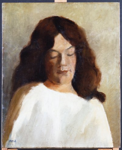 Leesett hajú fiatal nő, 1897 körül alkotó: Paula Modersohn Becker