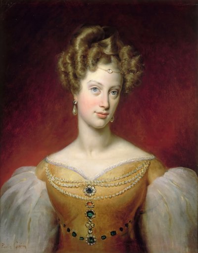 Caroline nápolyi és szicíliai hercegnő 1798-1870, de Berry hercegnő alkotó: Paulin Guérin