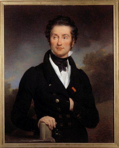 Charles Nodier (1780-1844) író portréja Irodalmi szalont tartott, ahol a nagy romantikus művészek (Hugo, Lamartine, Vigny...) Paulin Guerin (1783-1855) festménye XIX. Párizs, az Arzenál könyvtára. alkotó: Paulin Jean Baptiste Guerin