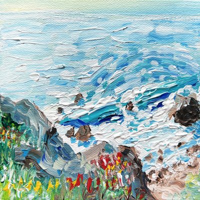 Élénk tengerparti hullámok alkotó: Pauline Wegman | Key and Sea Creative
