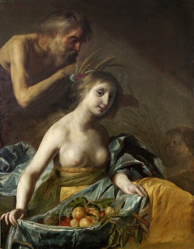Vertumnus és Pomona, XVII. század közepe (olaj, vászon) alkotó: Paulus Bor