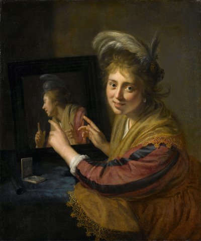 Lány a tükörben alkotó: Paulus Moreelse