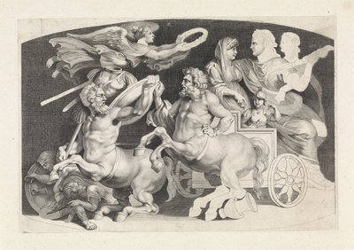 Camee met de triumph van Germanicus en Agrippina Különféle ősi achát figurák, Pietro Paolo Rubenii tervei (sorozat címe) alkotó: Paulus Pontius (attributed to)