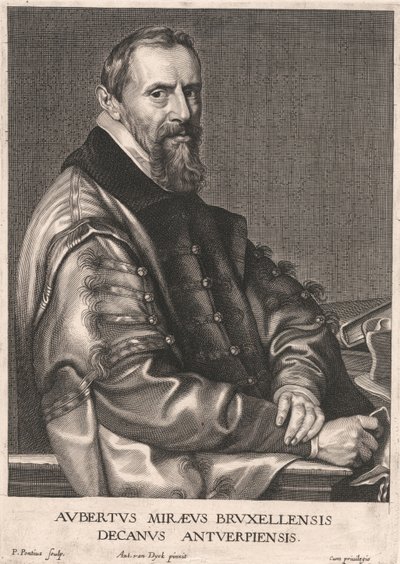 Aubertus Mireus brüsszeli, antwerpeni dékán alkotó: Paulus Pontius