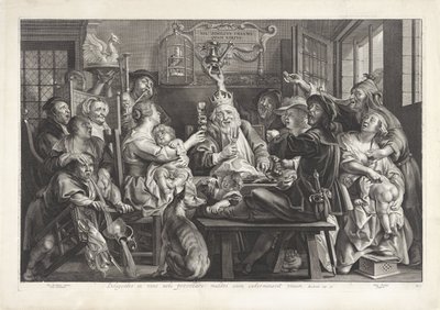 A király iszik (vízkereszt) alkotó: Paulus Pontius