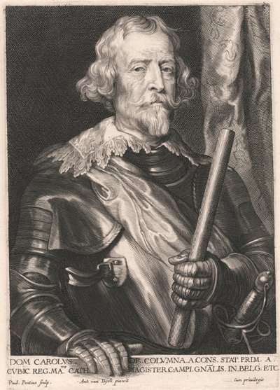 Dom Charles de Columna a Cons-ból. Az áll Pedáns. egy Cubic Reg. Matis Cath. A mező mestere Gnalis ban ben. Belgium Stb alkotó: Paulus Pontius