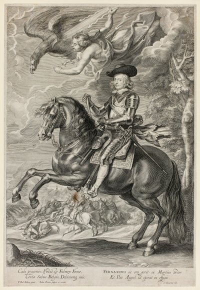 Ausztriai Ferdinánd lóháton alkotó: Paulus Pontius