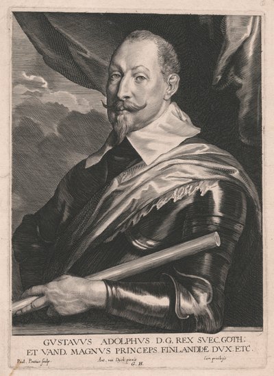 Gustavus Adolphus D.G. Rex Svec. Goth; és Vand, a Nagy Herceg, Finnország hercege stb. alkotó: Paulus Pontius