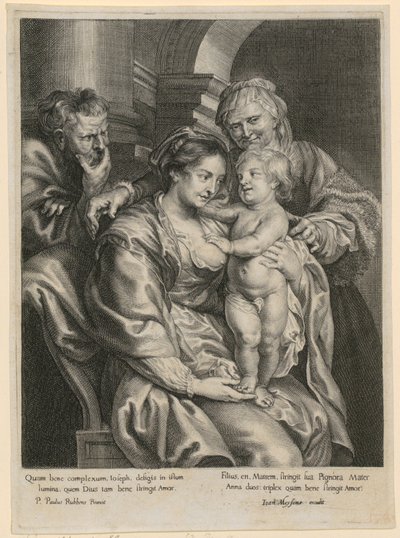 Szent család Annával alkotó: Paulus Pontius