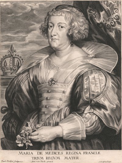 Marie de Medicis, Franciaország királynője, a három királyok anyja alkotó: Paulus Pontius