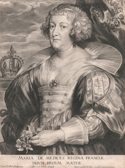 Marie de Medicis, Franciaország királynője, a három királyok anyja alkotó: Paulus Pontius