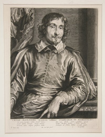 Caesar Alexander Scaglia abbé portréja alkotó: Paulus Pontius