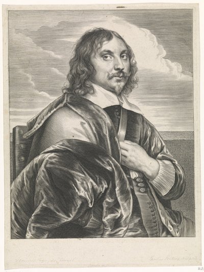 Jan Davidsz festő portréja. a Heem alkotó: Paulus Pontius