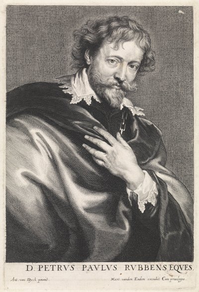 Peter Paul Rubens festő portréja alkotó: Paulus Pontius