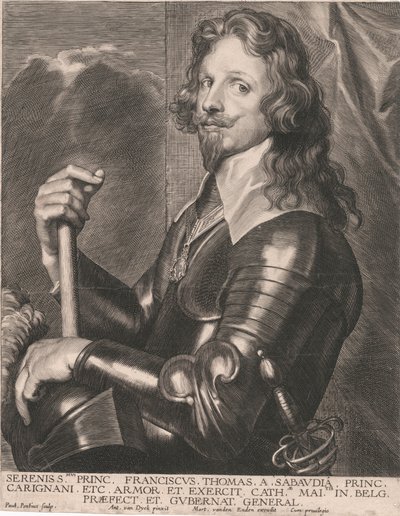 Serenity herceg. Franciscus Thomas Savoyai herceg. Carignani stb. Páncél és hadsereg alkotó: Paulus Pontius