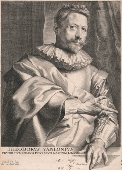 Theodore van Lonius, louvaini főemberek emberi alakjainak festője alkotó: Paulus Pontius
