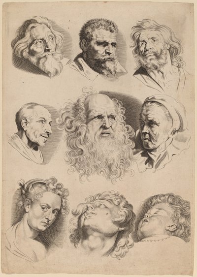 Kilenc fej alkotó: Paulus Pontius after Sir Peter Paul Rubens