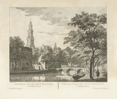 Kilátás a Westerkerkre és a Westerhalra, a Keizersgrachtról nézve Kilátás a Westerkerkre, Amszterdamban / Vue de l