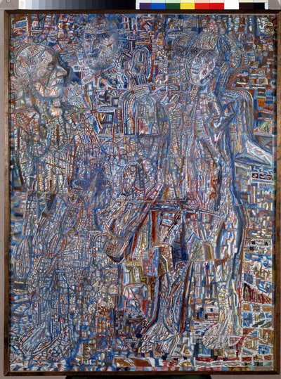 ""Karakterek"" (emberek) Pavel Nyikolajevics Filonov (1883-1941) festménye 1930 Állami Orosz Múzeum, Szentpétervár alkotó: Pawel Nikolajewitsch Filonow