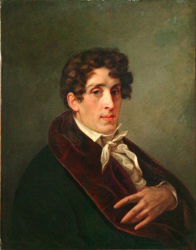 Fjodor Petrovics Tolsztoj gróf művész portréja 1783-1873, 1809 alkotó: Pavel Nikolayevich Michaylov