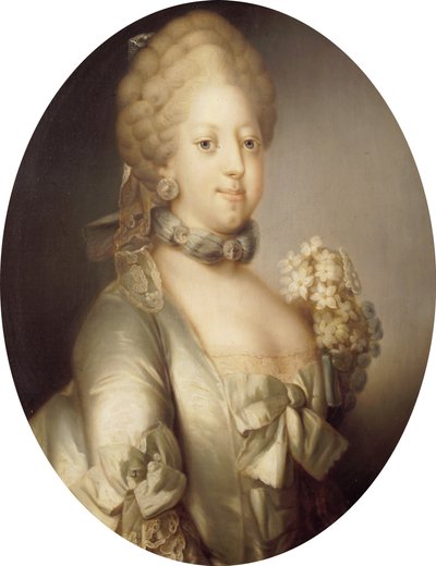 Caroline Matilda, Nagy-Britannia 1751-1775, dán királynő portréja, kb. 1767. alkotó: Peder Als