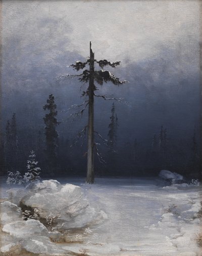 Fa a téli erdőben alkotó: Peder Balke