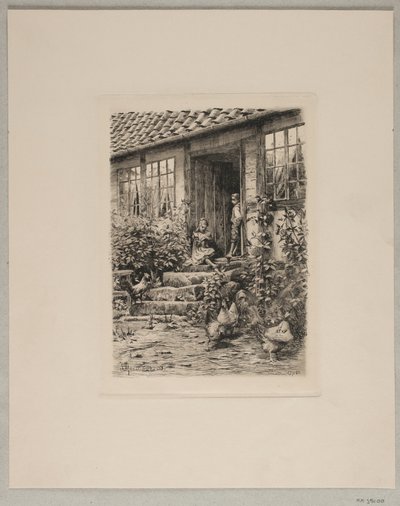 Gyerekek a lépcsőn alkotó: Peder Monsted