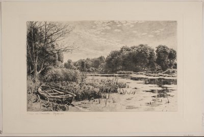 A tó Strandmøllenben alkotó: Peder Monsted