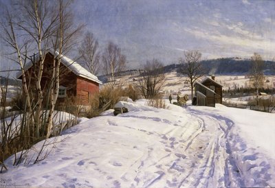 Téli táj, Lillehammer alkotó: Peder Monsted