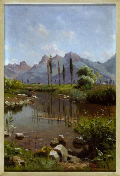Patakpart a Genfi-tónál alkotó: Peder Monsted