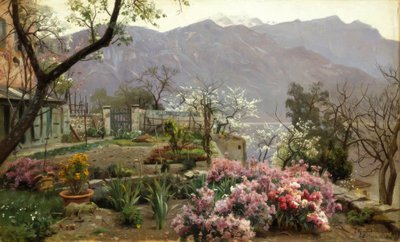 Virágoskert Bellagio közelében alkotó: Peder Monsted